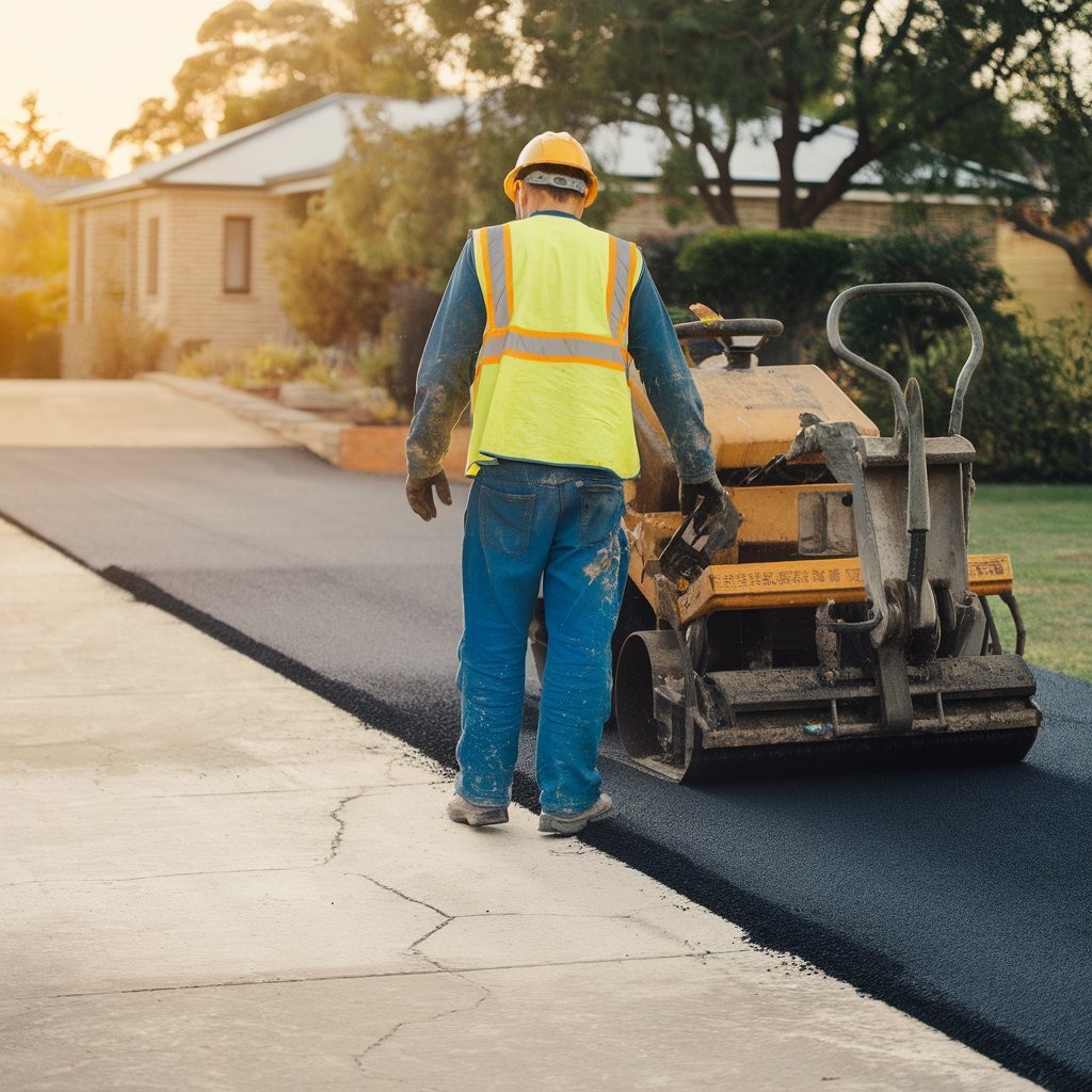how to add edging to existing asphalt driveway
