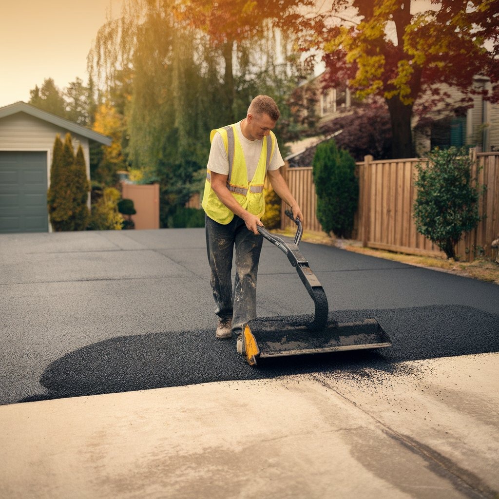 adding asphalt to existing driveway